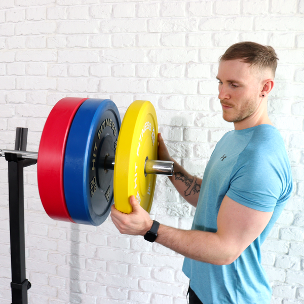 Hit Fitness 15kg Commercial Coloured Rubber Bumper Plate - Lifestyle