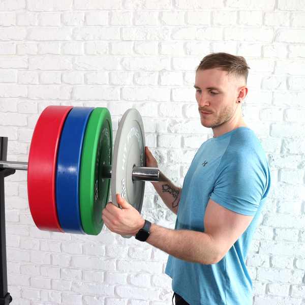 Hit Fitness 5kg Commercial Coloured Rubber Bumper Plate - Lifestyle