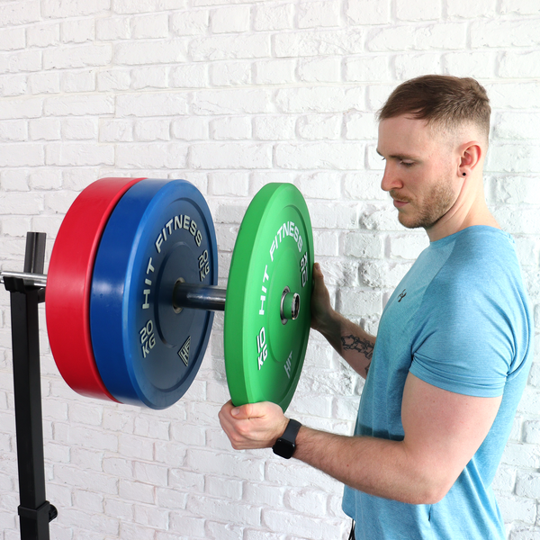 Hit Fitness Commercial Coloured Rubber Bumper Plate - Lifestyle
