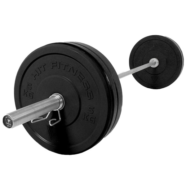 Hit Fitness Core Pack 80kg | Essential Rack - Bench - Black Bumper Plates