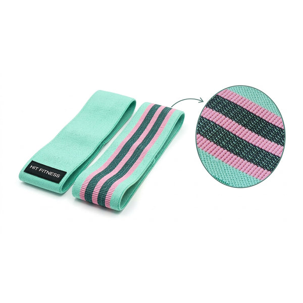 Hit Fitness Glute Resistance Bands (Fabric) | 3pc set - Green