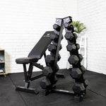 Hit Fitness Hex Dumbbell Vertical Storage Rack | 6 pairs