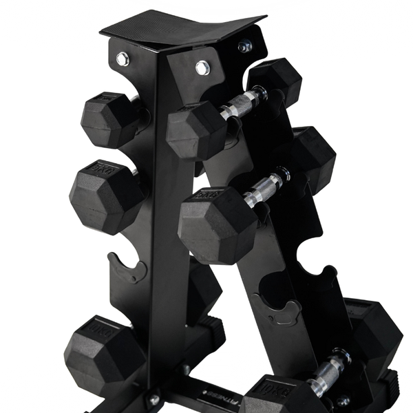 Hit Fitness Hex Dumbbell Vertical Storage Rack | 4 pairs