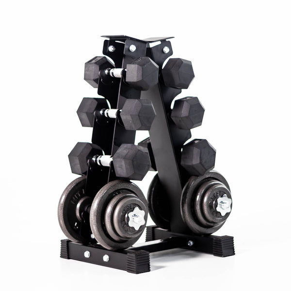 Hit Fitness Hex Dumbbell Vertical Storage Rack | 4 pairs