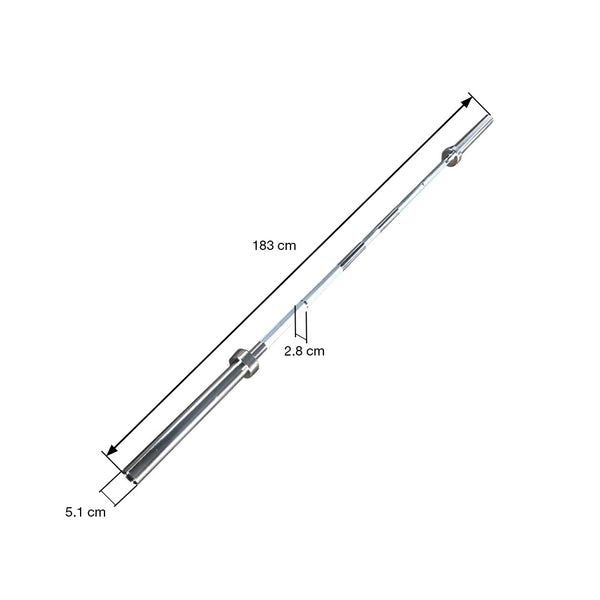 Hit Fitness Home 15kg Olympic Barbell | 6ft