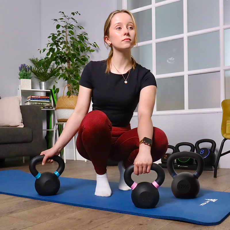 Red & Black Coated Cast Iron Kettlebell, For Gym At ₹ 100/kg In Greater