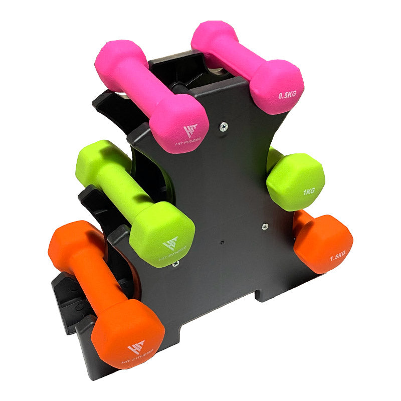 Dumbbells Beginner Workout Set Hit Fitness Neoprene Dumbbells