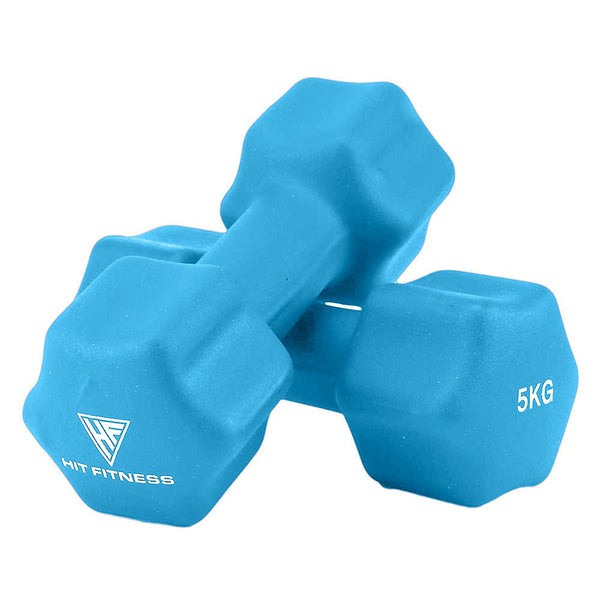 Hit Fitness Neoprene Studio Dumbbells 5kg McSport Ireland