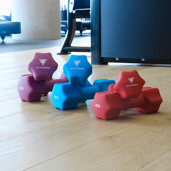 Hit Fitness Neoprene Studio Dumbbells | 5kg Pair