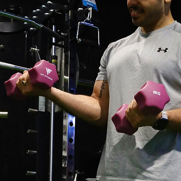 Hit Fitness Neoprene Studio Dumbbells 6kg Pair showroom