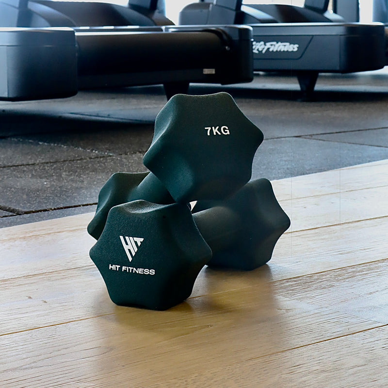 Hit Fitness Neoprene Studio Dumbbells — 7kg — McSport Ireland