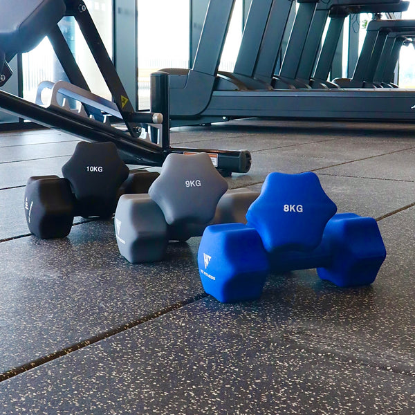 Hit Fitness Neoprene Studio Dumbbells | 9kg Pair