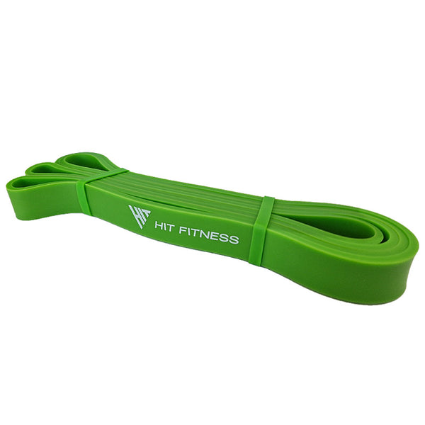 Hit Fitness Power Band | 24mm (Green)Loop Bands Pack & 24mm Power Band | Incl. Bag