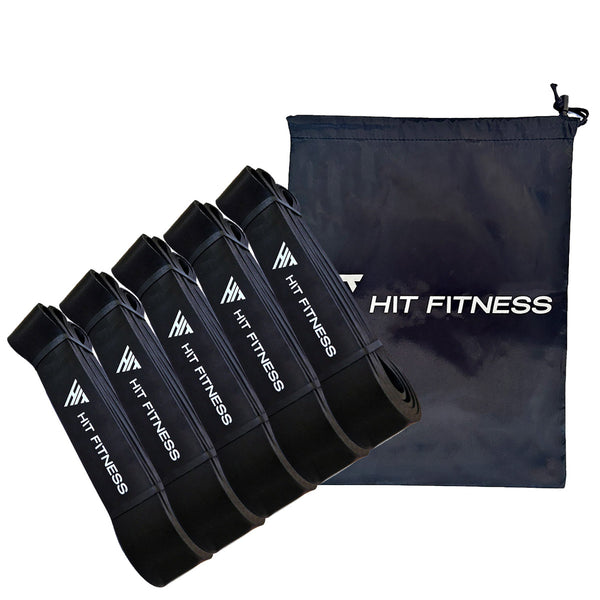 Hit Fitness Power Band 45mm Black 45kg | Pack of 5