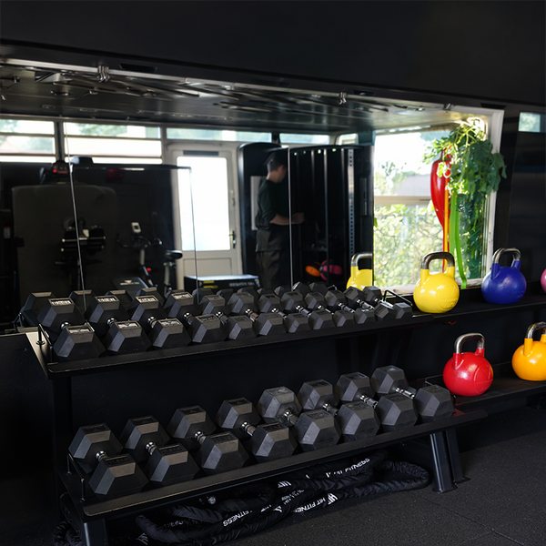 Hit Fitness Premium Hex Dumbbell Rack | 2 Tier Lifestyle