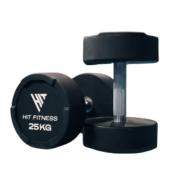 Hit Fitness Premium Urethane Dumbbells - 25kg