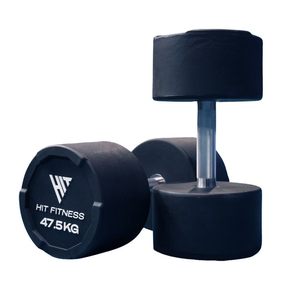 Hit Fitness Premium Urethane Dumbbells - 47.5kg