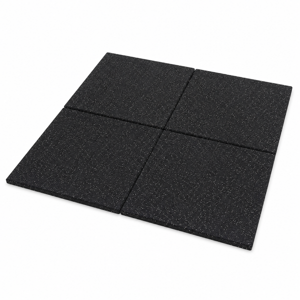 Hit Fitness Gym Flooring Bundle (White Fleck) | 1sq m x 15mm