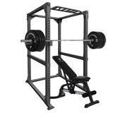 Hit Fitness Supreme Pack 120kg | Rack - Bench - Black Bumper Plates