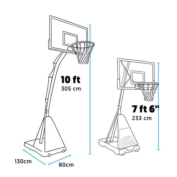 Hit Sport 10ft Gametime Premium Adjustable Basketball Hoop | Series 4