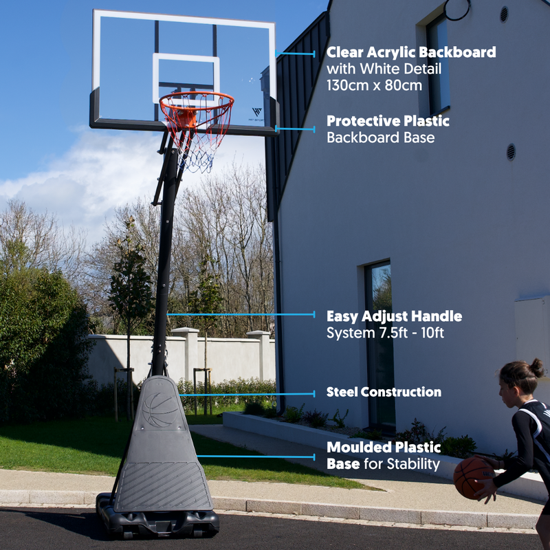 Hit Sport 10ft Gametime Premium Adjustable Basketball Hoop | Series 4