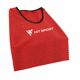 Hit Sport Bibs 10-Pack | Red