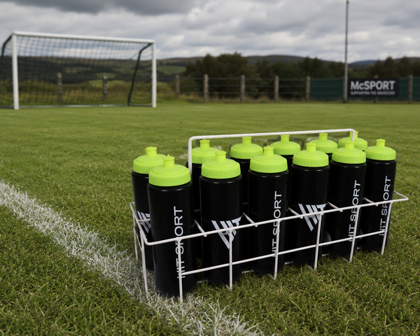Hit Sport Training Water Bottles | 12 Pack with Carrier