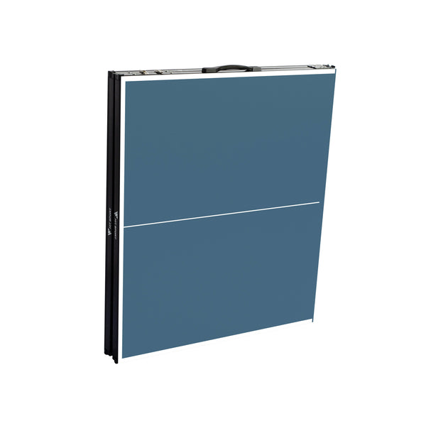 Hit Sport Mid-Size Table Tennis Table | Blue Folded Standing