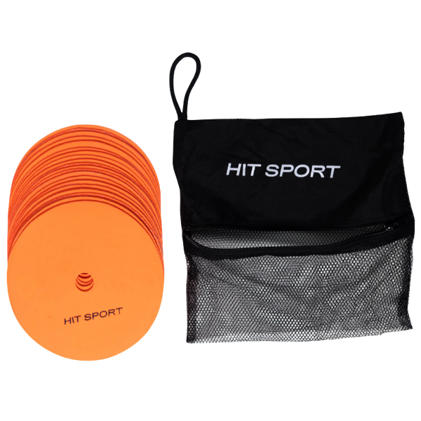 Hit Sport Round Marker Discs Fluro Orange | 20 pack