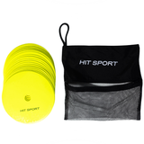 Hit Sport Round Marker Discs Fluro Yellow | 20 pack