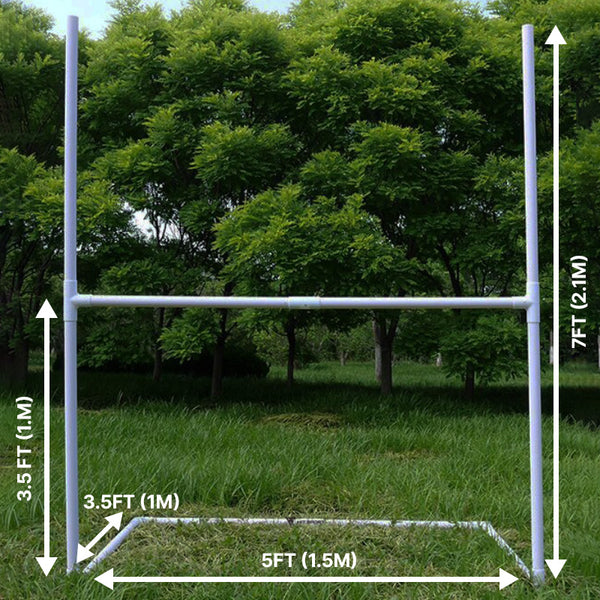 Hit Sport Junior Rugby Goal | 7ft x 5ft - Dimensions