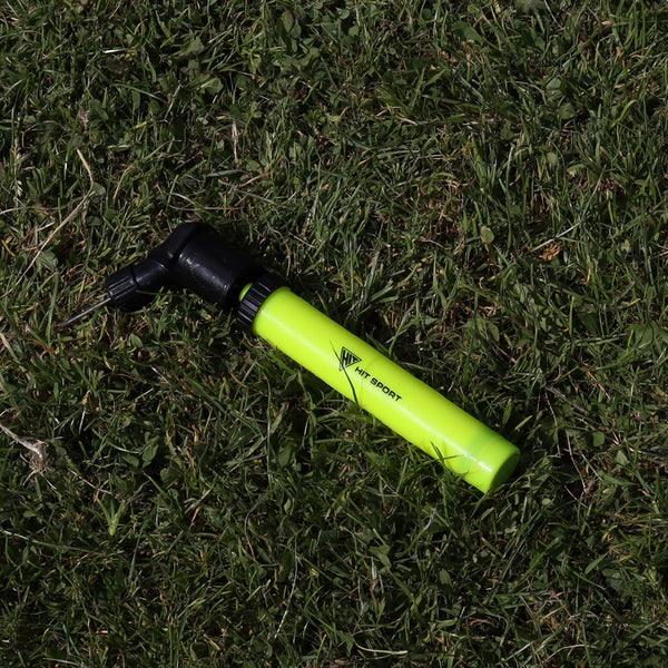 Hit Sport Training Hand Pump presentet at the Soccer Pitch