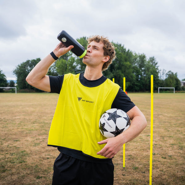 Hit Sport Training Water Bottles | 8 Pack with Carrier