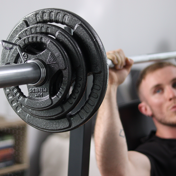 Hit Fitness 100kg Cast Iron Tri-Grip Weight Plate Set