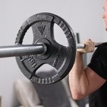 Hit Fitness 100kg Cast Iron Tri-Grip Weight Plate Set