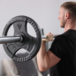 Hit Fitness 100kg Cast Iron Tri-Grip Weight Plate Set