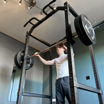 Hit Fitness Athletic Pack Plus 120kg | Rack - Bench - Black Bumper Plates