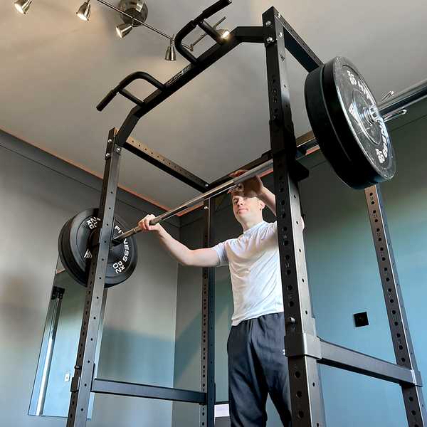 Hit Fitness Athletic Pack Plus 120kg | Rack - Bench - Black Bumper Plates