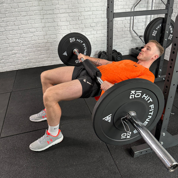 Hit Fitness F200 Pro Half Rack Lap Bar Lifestyle Image Hip Thrust