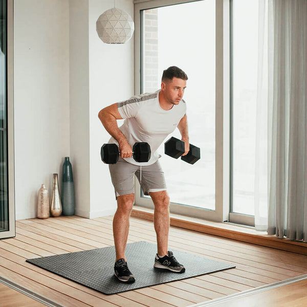 Hit Fitness Hex Dumbbell Set - Choice of Weight - Rows