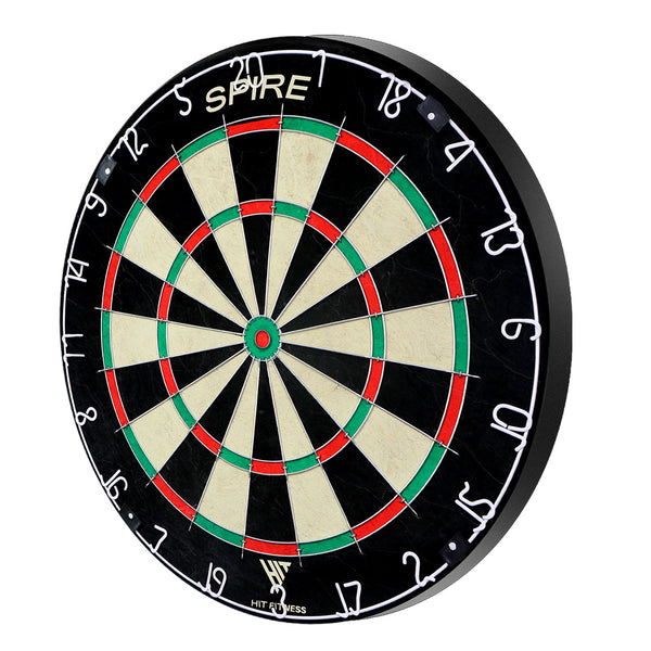 Hit Sport Spire Dartboard with 6 Steel Tip Darts - Side