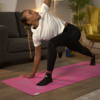 Hit Yoga Mat | 4mm | Pink Lotus