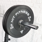 Hit Fitness 5kg Commercial Black Rubber Bumper Plate
