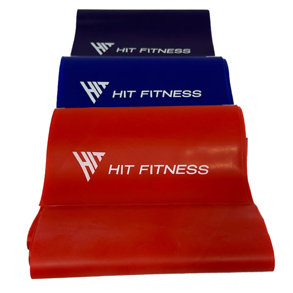 Hit Fitness Power Flat Resistance Bands Folded