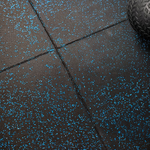 Hit Fitness Gym Flooring | 1m x 1m x 15mm | Blue Fleck