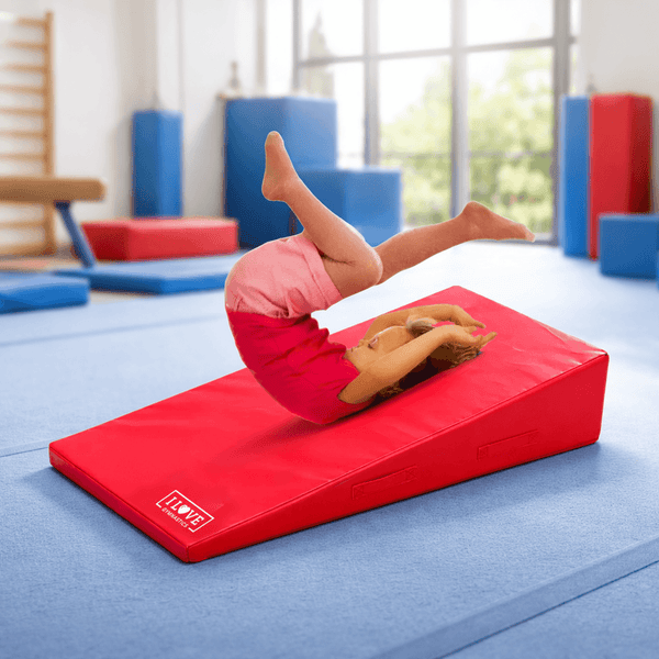 I Love Gymnastic Red Foam Wedge | 120 x 60 x 25cm