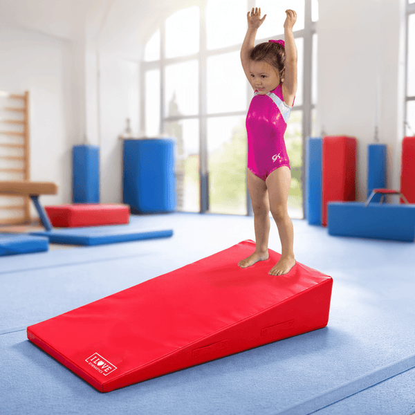 I Love Gymnastic Red Foam Wedge | 120 x 60 x 25cm
