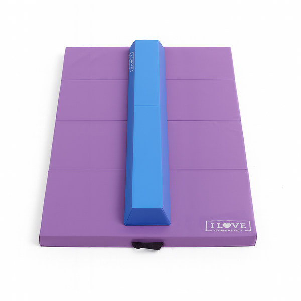 I Love Gymnastics Foldable Balance Beam Blue Pink