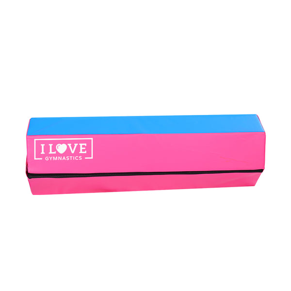 I Love Gymnastics Foldable Balance Beam Purple & Blue Folded