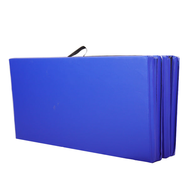 I Love Gymnastics Foldable Gymnastics Mat Blue Folded Handle